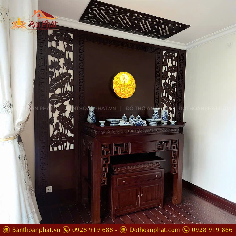 Mẫu bàn thờ gia tiên cao cấp